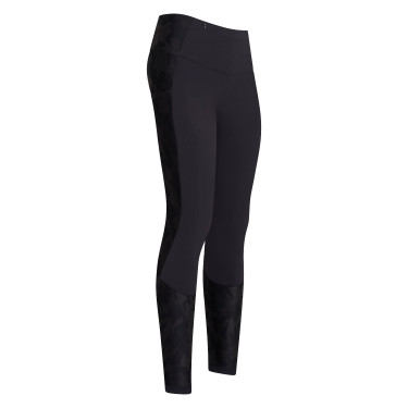 Reitleggings Euro-Star Breez FullGrip Schwarz / Tarnung
