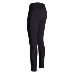 Reitleggings Euro-Star Breez FullGrip Schwarz / Tarnung