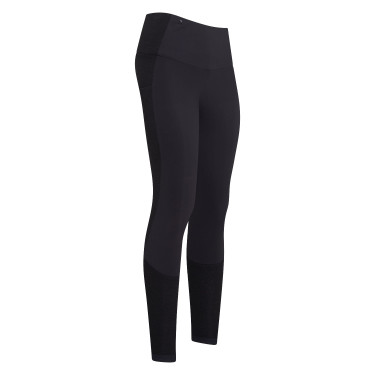 Reitleggings Euro-Star Breez FullGrip Schwarz Silber