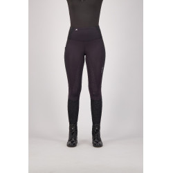 Reitleggings Euro-Star Breez FullGrip Schwarz Silber