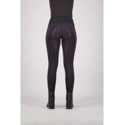 Reitleggings Euro-Star Breez FullGrip Schwarz Silber
