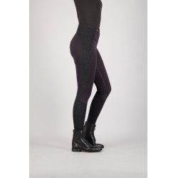 Reitleggings Euro-Star Breez FullGrip Schwarz Silber