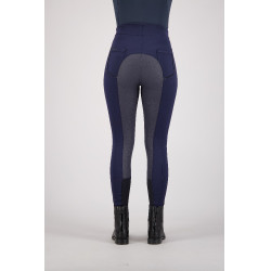 Reithose Euro-Star Wondershape FullGrip Marineblau