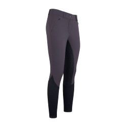 Reithose Euro-Star Airflow 2.0 FullGrip Euro-Star Damen Periskop / Himbeerleuchten Grau