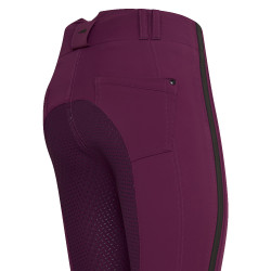 Reithose Euro-Star Slim Shape Full Grip Dunkellila