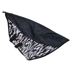 Fliegen- und Regenschutz-Halsschutz Imperial Riding Super-dry Carly Schwarzes Zebra
