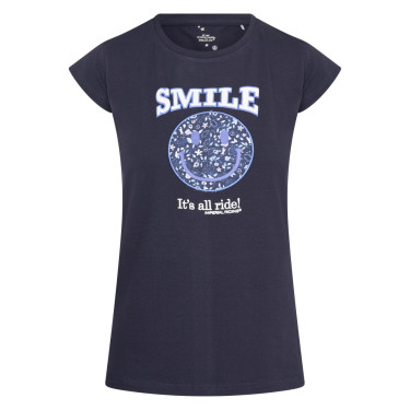 T-Shirt Imperial Riding Smiley Flowers