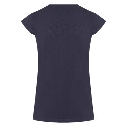 T-Shirt Imperial Riding Smiley Flowers Marineblau