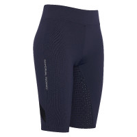 Kurze Leggings Imperial Riding Swim and Ride Fullgrip Marineblau