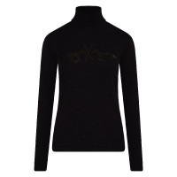 Rollkragenpullover Strick HV Polo Maud Schwarz
