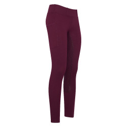 Reitleggings HV Polo Luci FullGrip Dunkle Beere Rot