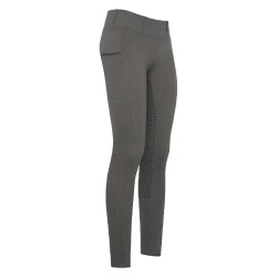 Reitleggings HV Polo Luci FullGrip Grauer Biber Gr&uuml;n