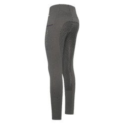 Reitleggings HV Polo Luci FullGrip Grauer Biber Gr&uuml;n