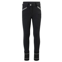 Reithose HV Polo James Boys FullGrip Schwarz