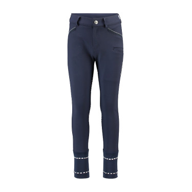 Reithose HV Polo James Boys FullGrip Marineblau