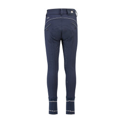 Reithose HV Polo James Boys FullGrip Marineblau