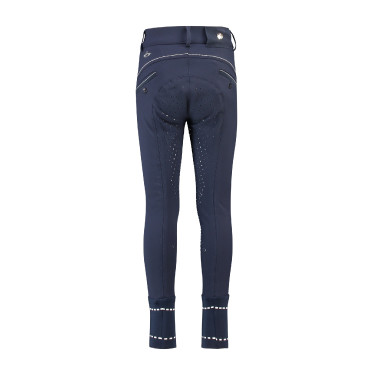 Reithose HV Polo James Boys FullGrip Marineblau