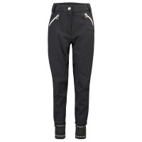 Reithose HV Polo June Girls FullGrip Schwarz