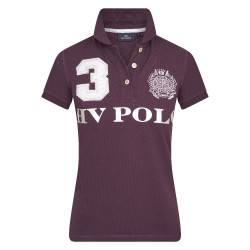 Polo Favouritas EQ HV Polo Pflaume / Silber Bordeaux