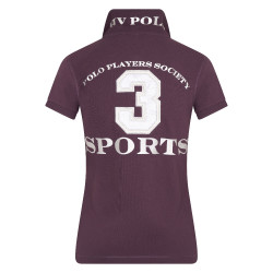 Polo Favouritas EQ HV Polo Pflaume / Silber Bordeaux