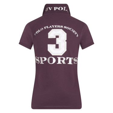 Polo Favouritas EQ HV Polo Pflaume / Silber Bordeaux