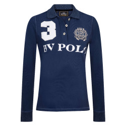 Langarm-Polo Favouritas EQ HV Polo Denim-Melange Blau Langarm-Polo Favouritas EQ HV Polo Denim-Melange Blau