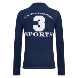 Langarm-Polo Favouritas EQ HV Polo Denim-Melange Blau Langarm-Polo Favouritas EQ HV Polo Denim-Melange Blau