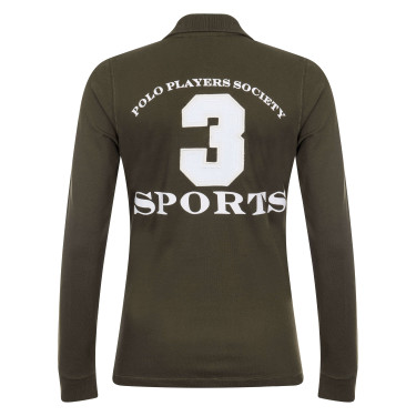 Langarm-Polo Favouritas EQ HV Polo Armee Grün Langarm-Polo Favouritas EQ HV Polo Armee Grün