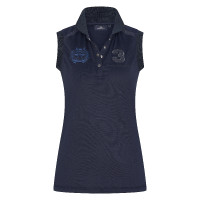Ärmelloses Polo Favouritas Tech Luxury HV Polo Marineblau