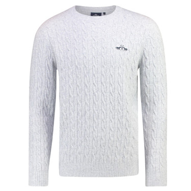 Zopfmuster-Pullover Herren HV Polo Classy