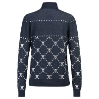 Jacquard-Pullover HV Polo Cecile Marineblau