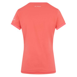 T-Shirt Favouritas Tech Kurzarm HV Polo Helles Korallenrot Orange