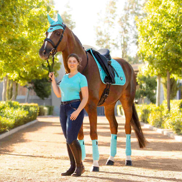 LeMieux Loire Memory Dressur Schabracke Azurblau