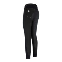 Reithose Euro-Star Laureta FullGrip Damen Schwarz