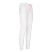 Euro-Star Merle Shine GripTec Reithose Damen Weiß