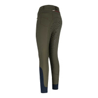 Reithose Euro-Star Miley PowerGrip Damen Olive Gr&uuml;n