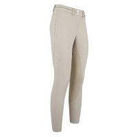 Reithose Euro-Star Jigsaw FullGrip Premium Damen Silberstreif Beige