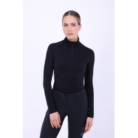 Top mit Halbzipper Euro-Star Maggy Magnet-Mischung Grau Top mit Halbzipper Euro-Star Maggy Magnet-Mischung Grau