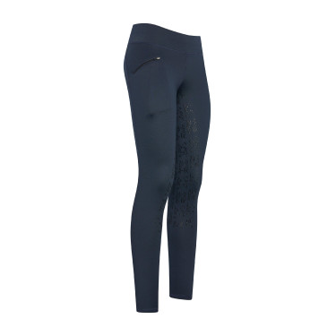 Reitleggings Easy Rider Dietse Winter FullGrip Marineblau