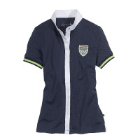 Wettkampf-Poloshirt Euro-Star Brigitte Marineblau