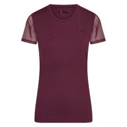 T-Shirt Euro-Star Vittoria Dunkle Beere Rot