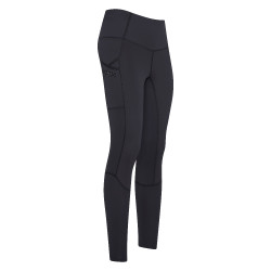 Reitleggings Euro-Star Breez Summer FullGrip Schwarz
