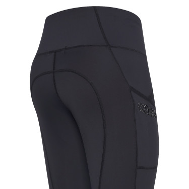 Reitleggings Euro-Star Breez Summer FullGrip Schwarz