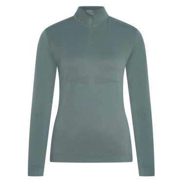 Top mit Halbzipper Euro-Star Maggy Dunkle Kastanie Blau