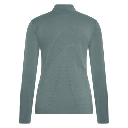 Top mit Halbzipper Euro-Star Maggy Dunkle Kastanie Blau