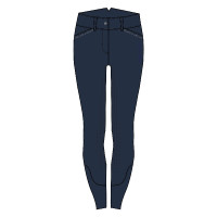 Reithose Easy Rider Emilie FullGrip Marineblau