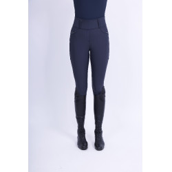 Reitleggings Easy Rider Maxima FullGrip Marineblau