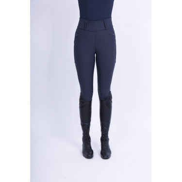 Reitleggings Easy Rider Maxima FullGrip Marineblau