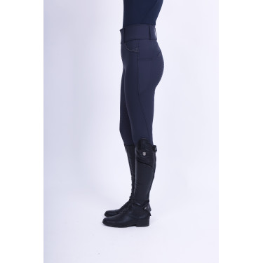 Reitleggings Easy Rider Maxima FullGrip Marineblau