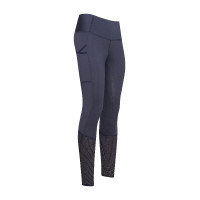 Reitleggings Euro-Star Breez Fashion FullGrip Sommer Marineblau